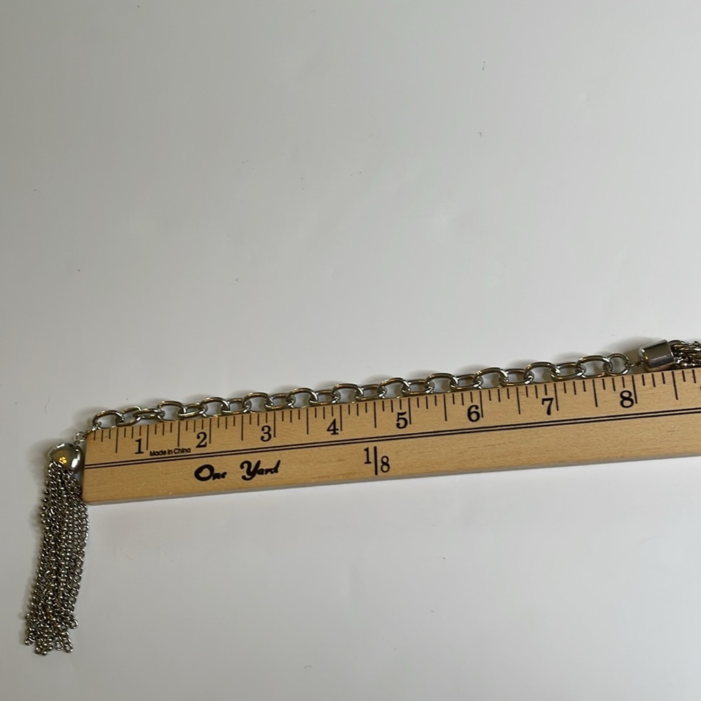 Metal Belt Silver Belt Intricate Detailed Metal Statement Rope Chain Tassel Belt - Picture 7 of 8